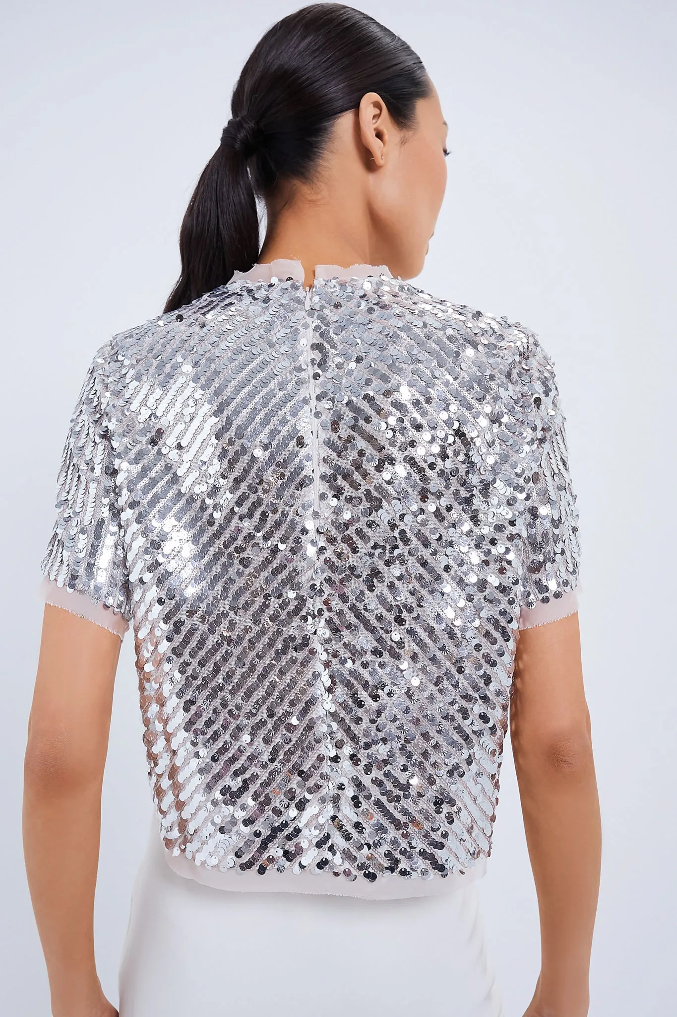 Rose Sequin Pixie Top