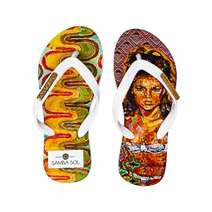 Samba Sol Kid's YoungArts Collection Flip Flops - Caley Buck