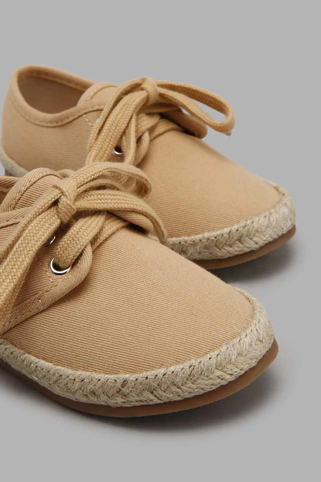 Sand Lace-Up Espadrilles