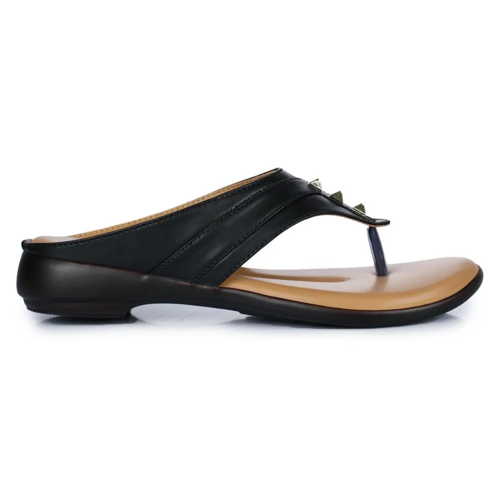 Senorita Casual (Black) Slipper For Women LAF-905 By Liberty