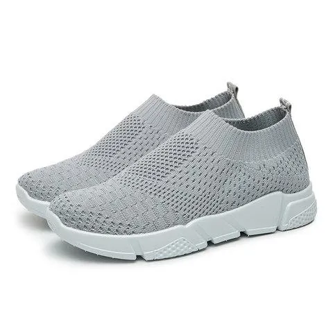 Soft women's sock shoes knitting shoesslip on sneakers breathable tennis shoes