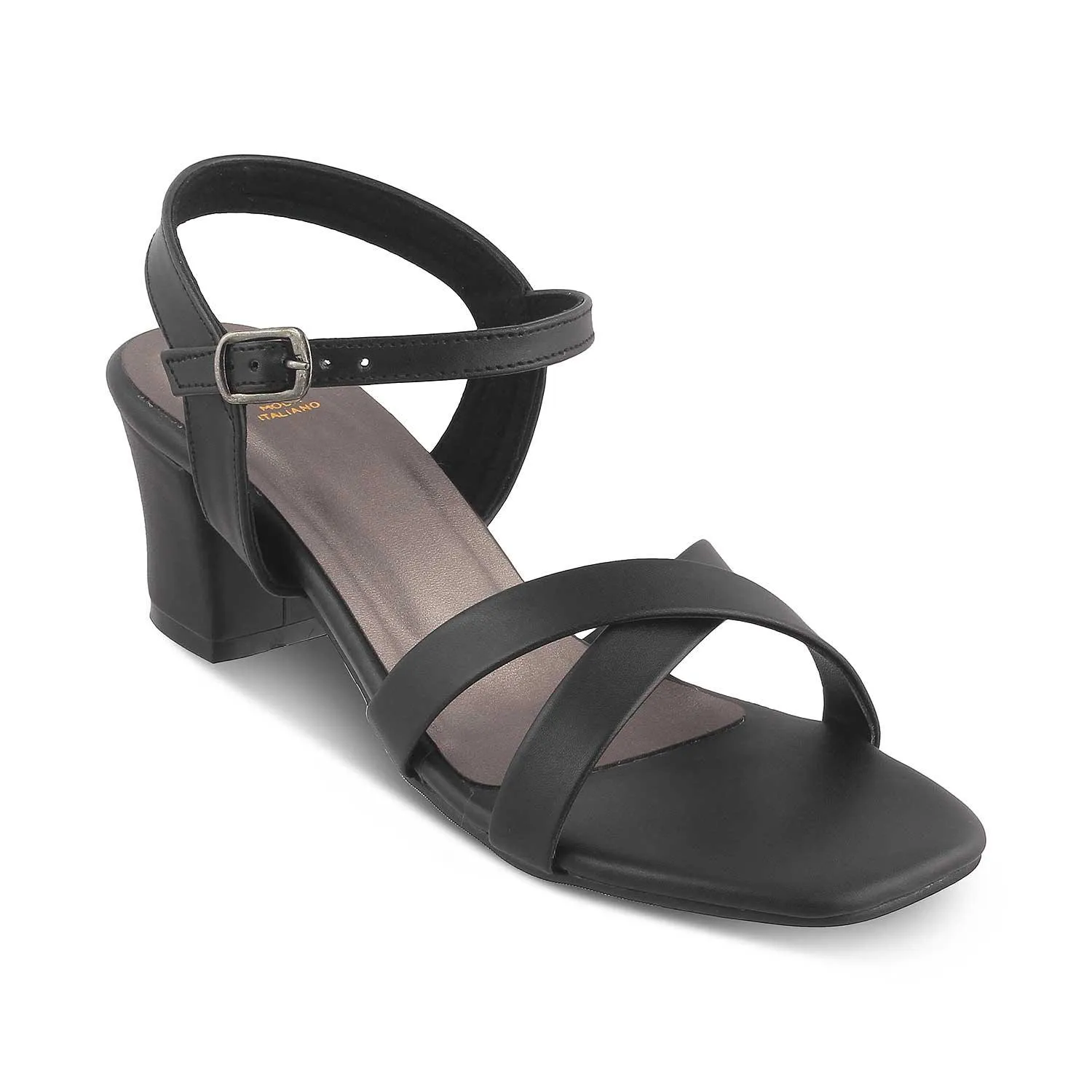 The Roche Black Women's Dress Block Heel Sandals Tresmode