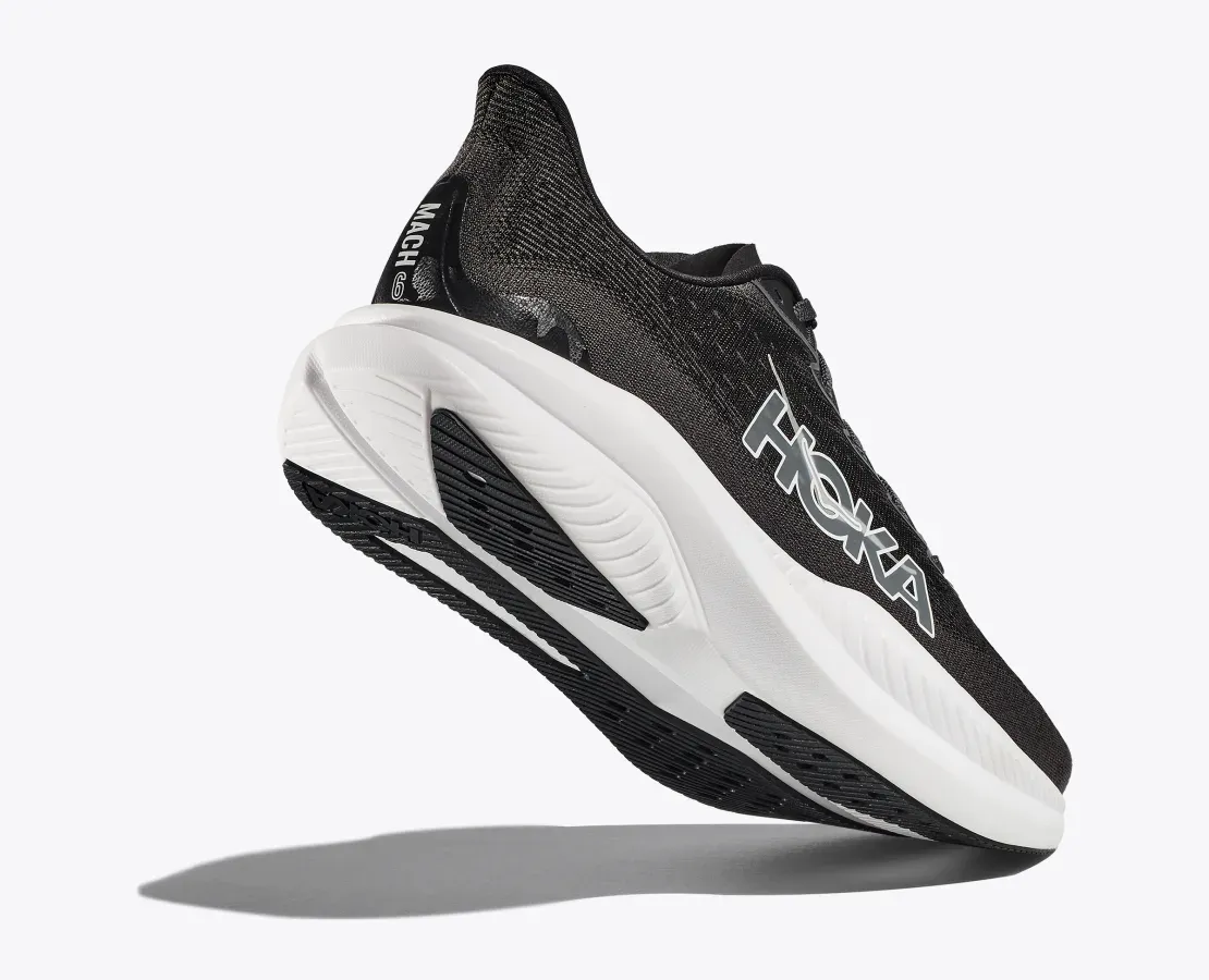 Women's Hoka Mach 6 (Black/White)